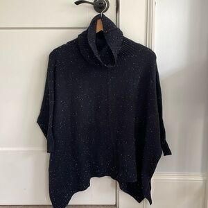 Dark blue turtleneck